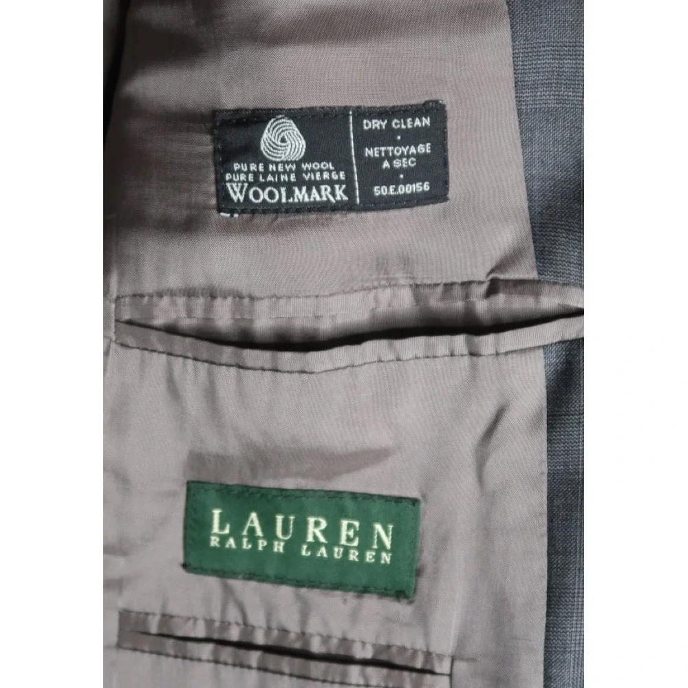 Polo Ralph Lauren Gray 100% Wool Sport Coat Blazer Men's 40S Made In Canada VTG